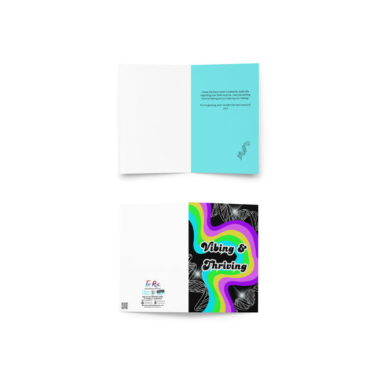 Vibing & Thriving | Adoptee & Adoption Greeting Card