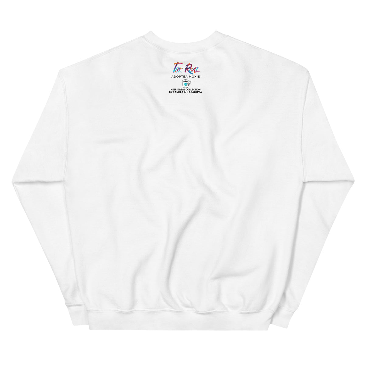 Secrecy, Lies and Half-Truths Keep It Real Lavish Whimsical Periwinkle and Tangerine Orange Unisex Sweatshirt